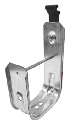 2'' JHook Wide/ret -90 deg swivel screw on spring steel beam clp 1