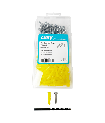 CUL 39761 #10 COMBO HEAD ANCHOR KIT YELLOW OR BLUE (100 PIECES)