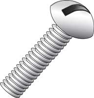 Product image for Cully 52924SSJ 1/4-20 x 1-1/2" Machine Screws, Round Head, Slotted, Stainless Steel, Jar