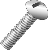 Product image for Cully 53124SS316J 3/8-16 x 1-1/2" Machine Screw, Round Head, Slot, Type 316 Stainless Steel, Jar