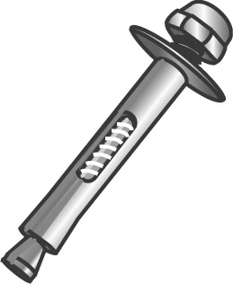 Product image for Cully 61942SSJ 5/8 x 4-1/4" Sleeve Anchor, Hex Nut, Type 304 Stainless Steel, Jar