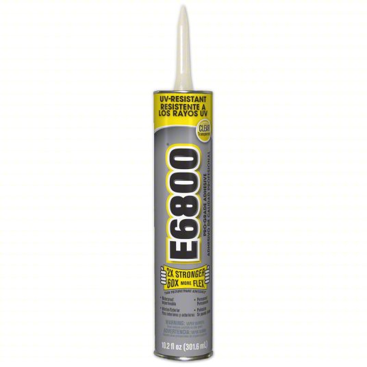 Product image for Cully 96150 UV-6800 Industrial Adhesive, Clear, Caulk Tube, 10.2 oz