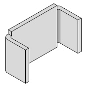 Product image for Minerallac EC8114GAEG End Cap 13/16" Channel 14 Ga, Zinc Plated