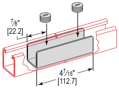 Product image for Minerallac SJI162EG Inside Strut Joiner 15/8 Channel