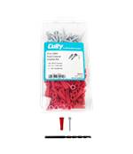 CUL 39910 #10 HEX WASHER HEAD ANCHOR KIT RED (100 PIECES)