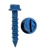 CUL 60336J 1/4 X 2-1/4 TAPCON CONCRETE SCREWS HEX WASHER HEAD SLOTTED BLUE 100PC/JAR