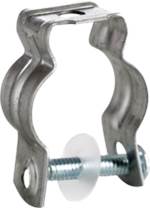 CUL K0B 1/2" EMT 1/2" RIGID/PIPE MINI STRAP 1/4" HOLE BOLT CLOSE CONDUIT/PIPE CLAMP STEEL